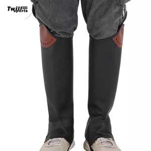 Custom Manufacturer Horse <b>Riding</b> Products Men Synthetic Leather Horse <b>Riding</b> 2024 High Quality Half <b>Chaps</b> - Product Image 2