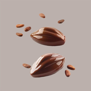 Molde de Silicona 3D para Frutas Realistas, Granos de Cacao, 102x57x42 mm, Herramienta para Postres - Product Image 1