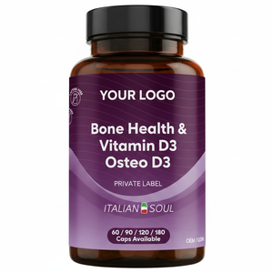 Complément Alimentaire OEM Marque Privée Osteo D3 60 Capsules 800mg pour la Santé Osseuse & Vitamine D3 Fabriqué en Italie RedMoringa - Product Image 2