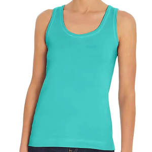 Vente en gros Logo personnalisé Fit débardeurs pour femmes style décontracté sans manches vêtements de sport été grande taille débardeur pour femmes - Product Image 5