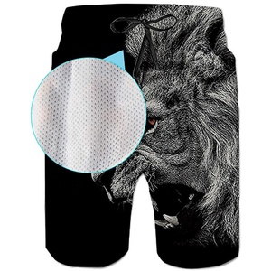 Bermudas de malla para hombre con estampado de sublimación en 3D y logotipo personalizado para playa, ropa informal, pantalones cortos Cargo para entrenamiento atlético y gimnasio - Product Image 2