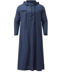 Ropa islámica Thobe bordada personalizada teñida de mostaza Premium marroquí para hombre, ropa árabe Jubbah Pakistán jalabiya thobe para hombre - Product Image 1