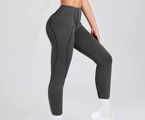 Latest Arrival Wholesale Price Winter Casual Mid Waist Quick Dry Yoga <b>Leggings</b> Custom Designs for Women - Product Image 3