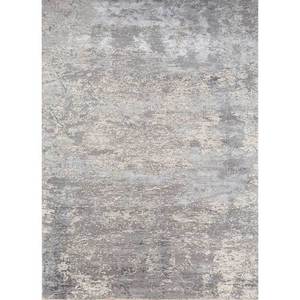 พรมขนสัตว์ผสมไหมไผ่ถักมือสีน้ำตาลเบจ ลายแบบนามธรรม สำหรับตกแต่งบ้าน ห้องโถง แนวคิดความโกลาหล พรมจาอีปุร์ รุ่น US Esk-407(Dp) - Product Image 1