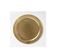 Assiette de présentation en laiton pour la maison, l'hôtel, la table, décorative, nouvelle assiette en laiton pour servir des gâteaux et des pizzas, assiette à dîner, meilleur design