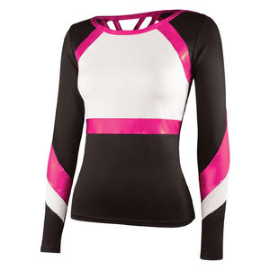 Haut de cheerleading à manches longues en polyester de haute qualité, personnalisé OEM, design Liberty Performance Chasse, uniforme d'équipe - Product Image 1