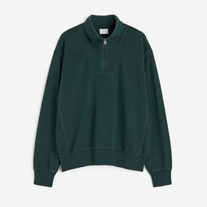 Sudadera Cómoda de Forro Polar Grueso con Media Cremallera para Hombre y Mujer, 100% Algodón, Manga Larga para Invierno - Product Image 5