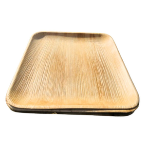 ถาดรองใบปาล์มแบบใช้แล้วทิ้งเป็นมิตรกับสิ่งแวดล้อมถาดรองเสิร์ฟแบบตะกร้าสานลวดลายใหม่สำหรับงานแต่งงานที่ผลิตในเวียดนาม - Product Image 1