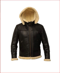 Abrigo de invierno cálido con cremallera para hombre, servicio OEM, chaqueta de cuero teñida lisa, chaqueta de invierno para hombre, abrigo cálido con cremallera en ropa de cuero - Product Image 1
