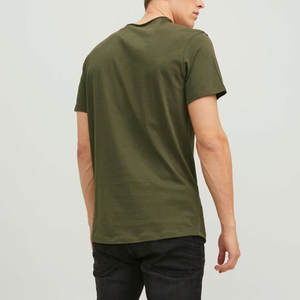 T-shirt uni lourd avec broderie d'impression personnalisée 100% coton prix de gros t-shirts unisexe - Product Image 5