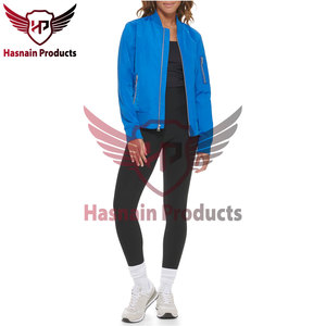 Chaquetas Bomber de Satén para Mujer de Alta Calidad con Diseño Personalizado al por Mayor, con Tela Tejida de Piel de Oveja, Relleno de Algodón y Bordado, Talla XL - Product Image 3