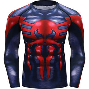 Vente en gros de Rash Guard à séchage rapide et confortable pour hommes à vendre Rash Guard à manches longues pour hommes de couleur unie pour vêtements de fitness - Product Image 1