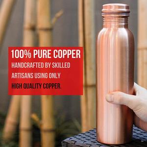 Premium Quality Kitchens Plain Matt Finish Copper <b>Bottle</b> 1000 <b>ml</b> Yoga Copper <b>Bottle</b> from Indian Supplier - Product Image 2