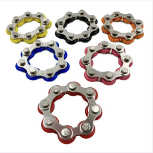Tự kỷ trẻ em giảm căng thẳng chìa khóa 6/8 Con lăn chuỗi bồn chồn xe đạp chuỗi bồn chồn đồ chơi căng thẳng giảm <span class=keywords><strong>Spinner</strong></span> nam châm Vòng đeo tay đồ chơi - Product Image 4