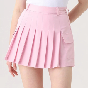 Jupe de golf sportive pour femmes avec tissu en nylon et élasthanne doux à séchage rapide, style plissé, logo brodé - OEM ODM personnalisé - Product Image 3