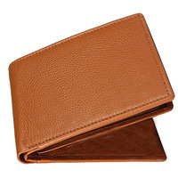 Cartera Larga de Poliéster para Hombre, de Alta Calidad, Más Vendida, 100% Cuero Genuino, Delgada, con Bloqueo RFID, Multifuncional, con Cierre Abierto, Estilo Indio