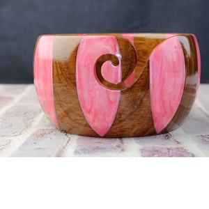 Tazón de hilo de resina moderno hecho a mano por artesanos indios con tazón de resina de primera calidad para tejer y ganchillo - Product Image 5