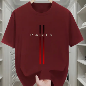 Ropa a granel Camiseta de alta calidad con impresión personalizada Diseño de bordado 100% algodón con precio bajo - Product Image 1