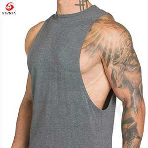 Wholesale Rib Sleeveless 100% Cotton Singlet <b>Mens</b> Blank Solid <b>Vest</b> <b>Men</b> Fitness Tank Top Workout <b>Gym</b> Shirt Digital Printing - Product Image 3