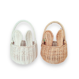 Cesta de recolección de Pascua de ratán de temporada Cesta de regalo adorable Cesta de regalo tejida para niños - Product Image 4