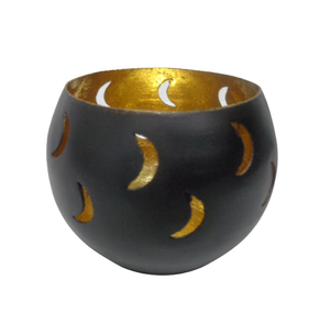 Iron Decorative Round Votive for <b>Christmas</b> Decor Gold <b>Foil</b> Votive Candle Jar for Lighting Tabletop <b>Decoration</b> Handmade - Product Image 6