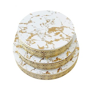 Commercio all'ingrosso del supporto della torta del regalo di natale della <span class=keywords><strong>pietra</strong></span> di marmo con il supporto del metallo e degli strumenti del Dessert della torta creativa & della <span class=keywords><strong>pasticceria</strong></span> - Product Image 2