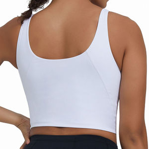 Diferentes estilos profesionalmente Yoga mujeres usan 100% algodón/fibra de bambú calidad genuina superventas Sujetador deportivo - Product Image 6