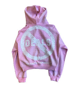 Custom High Quality <b>Graphic</b> Oversized Cotton Rhinestone Distressed <b>Zip</b> <b>up</b> Cropped <b>Hoodie</b> Men - Product Image 3