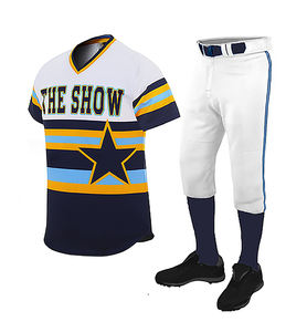 ชุดเครื่องแบบเล่นเบสบอลซอฟต์บอล100% ชุดเบสบอลผ้าโพลีเอสเตอร์สินค้ามาใหม่ - Product Image 4