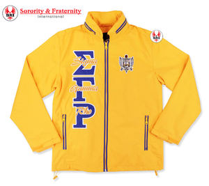 Chaqueta Deportiva Bordada de la Hermandad Sigma Gamma Rho para Mujer |   Chaquetas Personalizadas Bordadas de la Hermandad SGRho para Mujer, Estilo Griego - Product Image 1