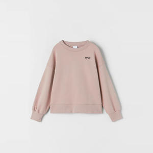 Sudadera de Material Suave para Niñas, Precio de Fábrica, Color Sólido, Transpirable, Corte Holgado, Atuendos de Moda para Niñas, Precio Económico 2026 - Product Image 5