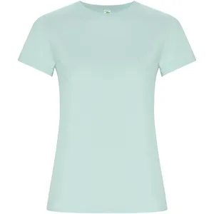 T-shirt promotionnel durable doré pour femmes, merchandising écologique - Product Image 5