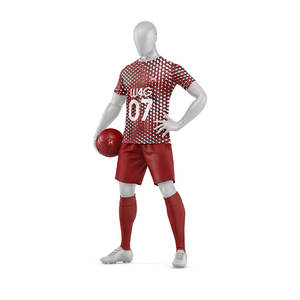 Ensemble de vêtements de football personnalisés en gros, uniformes, nouveau design, maillot de football pour hommes, maillots de football en polyester à séchage rapide, ensemble de maillots de football pas cher - Product Image 3