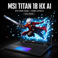 Untuk Laptop Gaming MSI Titan 18 HX AI Core Ultra 9 285HX RTX 5080 16GB 64GB DDR5 18 Inch 4K Mini LED Gaming Grosir