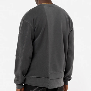 Sudaderas con capucha de gran tamaño OEM al por mayor sudadera pulóver con logotipo personalizado sudadera lavado ácido - Product Image 4