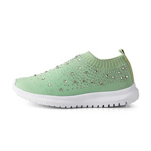 Calzino leggero lavorato a maglia in cristallo di strass traspirante ortopedico Slip On <span class=keywords><strong>scarpe</strong></span> da passeggio <span class=keywords><strong>scarpe</strong></span> da ginnastica da <span class=keywords><strong>donna</strong></span> - Product Image 5
