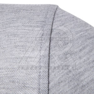 Polo pour hommes de grande taille au design unique avec séchage rapide et motif uni 100% coton de haute qualité - Product Image 5