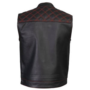 Chaleco de cuero personalizado de última moda para hombre Chaleco de cuero personalizado transpirable venta a granel cantidad Chaleco de cuero para hombres - Product Image 6