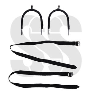 Ensemble de 4 éperons d'équitation de qualité supérieure, personnalisables avec logo, réglables, en acier inoxydable/acier au carbone/laiton, pour une coordination parfaite cavalier-cheval - Product Image 6