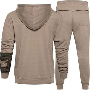 Survêtements surdimensionnés pour hommes Coton Hiver pour hommes Imprimé Broderie en détresse Sweat à capuche Ensembles de survêtements téléchargés par Dress Sports - Product Image 4