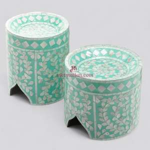 ขาตั้งเค้กมุกธรรมชาติ ปลอดสารพิษ ทำมือ เป็นมิตรกับสิ่งแวดล้อม สำหรับตกแต่งโต๊ะขนมในเดือนรอมฎอน จากเวียดนาม - Product Image 1