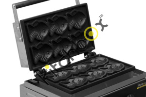 Máquina para Hacer Taiyaki de Pastel de Pescado Industrial y Comercial Kitchbox - Product Image 5