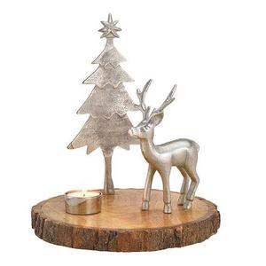 Design unique avec socle en bois bougeoir cerf haute qualité fait à la main accessoires de décoration pour la maison décoration d'hôtel et de fête - Product Image 1