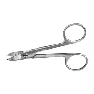 Ciseaux pour couronnes dentaires, ciseaux chirurgicaux médicaux, instrument de coupe de fil de ligature, outil 12,5 cm en acier inoxydable, tête droite et incurvée - Product Image 3