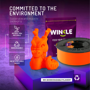 Filamento Fluorescente WINKLE PLA HD de 1.75mm, 1kg, para Impresora 3D FDM, Fácil de Imprimir, Calidad Europea, Hecho en España - Product Image 5