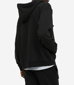 Dernier modèle de sweats à capuche et manches longues contrastées de trois couleurs différentes coupe ajustée taille soldes d'hiver pour hommes - Product Image 3