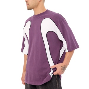เสื้อยืดแขนสั้นผ้าฝ้ายทอ 100% สไตล์สตรีทแวร์ ทรงหลวม ยาวพิเศษ แฟชั่นฤดูร้อน ลายแผงสไตล์วินเทจ ขายดี - Product Image 2