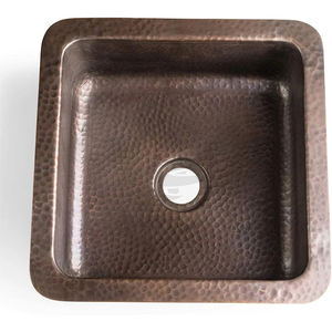 Colador de fregadero de cobre único de la mejor calidad, cocina de diseño moderno, hecho a mano, de un agujero, precio al por mayor directo del fabricante - Product Image 1