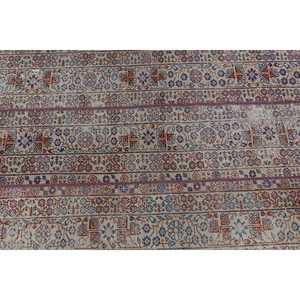 Alfombra Turca Vintage de 2.6x4.5 pies, Alfombra de Lana Azul con Diseño Floral - Product Image 5