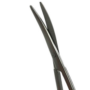 Ciseaux de dissection vétérinaires Metzenbaum Premium 2026, 7 pouces, lames droites et courbées bleues, instrument manuel à bout arrondi - Product Image 5